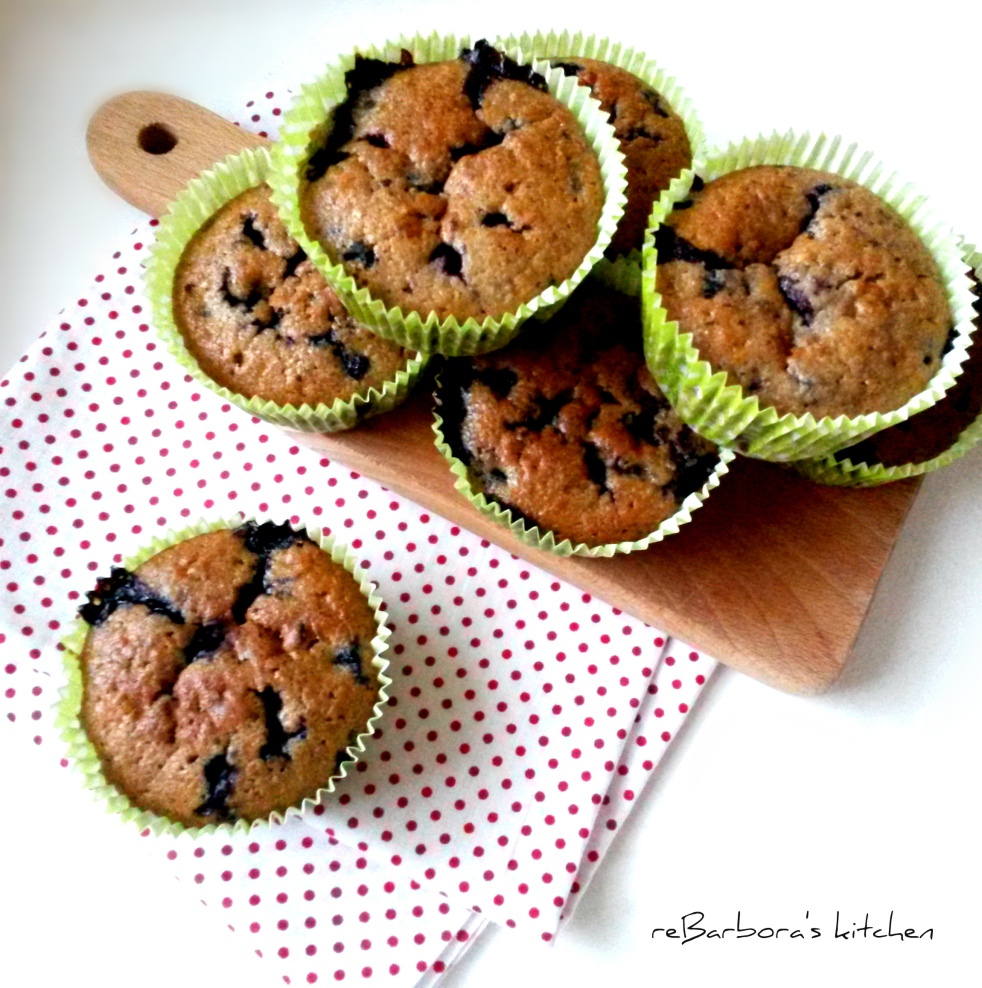 Borůvkové muffiny | reBarbora's kitchen