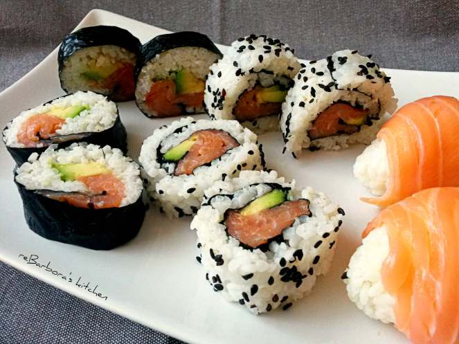 Sushi - 3 základní druhy (maki, uramaki, nigiri) | reBarbora's kitchen
