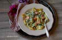 Těstoviny s lososem a špenátem | reBarbora's kitchen