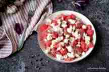 Melounový salát se sýrem a medovou zálivkou | reBarbora's kitchen