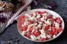 Melounový salát se sýrem a medovou zálivkou | reBarbora's kitchen
